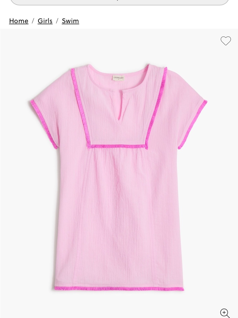 Crewcuts gauzy beach dress 100% cotton
